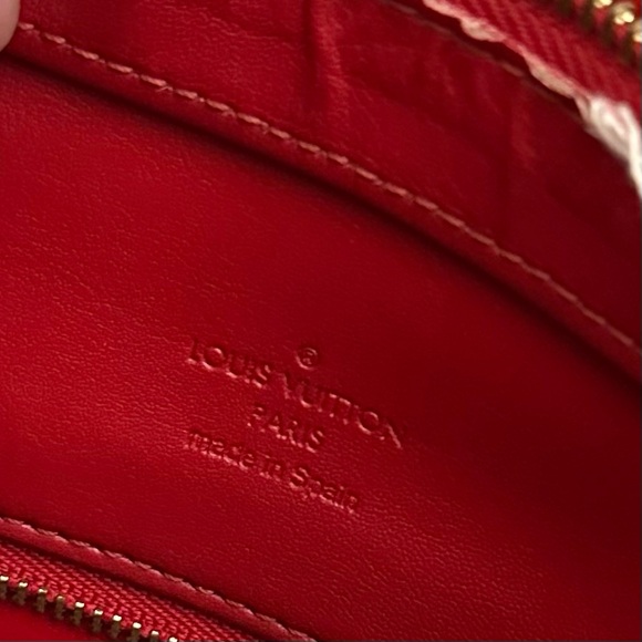 Louis Vuitton Houston Tote Red Leather Monogram Vernis - Picture 12 of 12